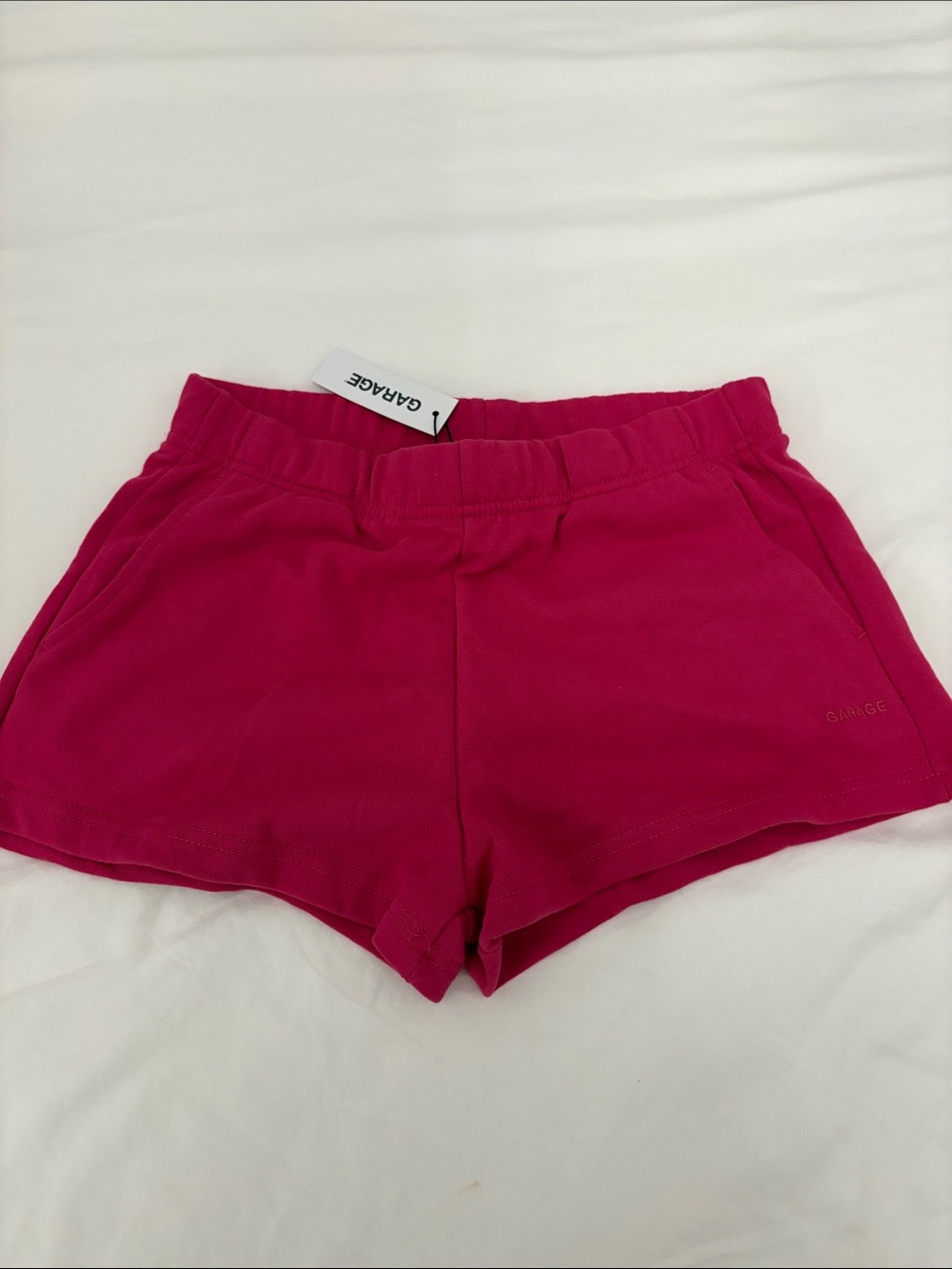 Garage Soft Terry Relaxed Shorts- Raspberry Cheeks